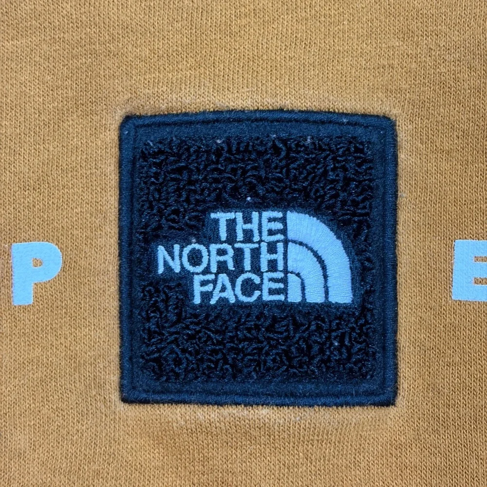 The North Face Hoodie Mens L Gold Never Stop Exploring A3Y9J Pullover Graphic